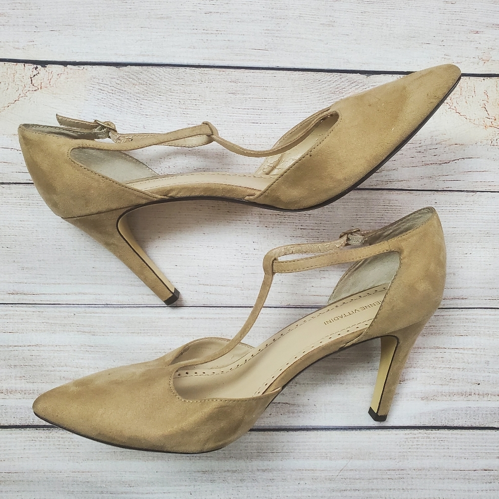 Adrienne Vittadini t strap suede heel 10 - Picture 2 of 5